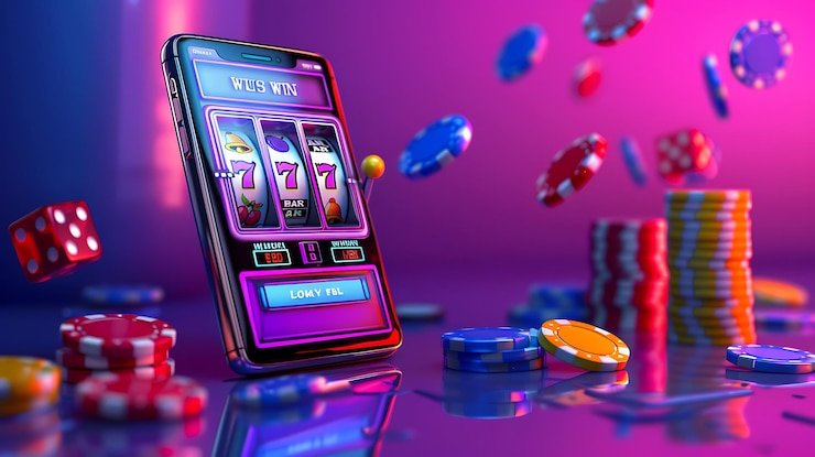 Layar aplikasi gacormega pada ponsel memperlihatkan tampilan fitur mobile yang modern