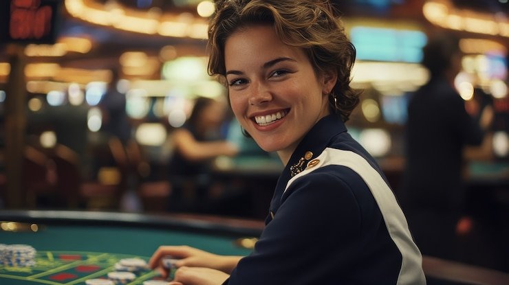 Permainan live casino dengan dealer profesional melayani pemain secara real time